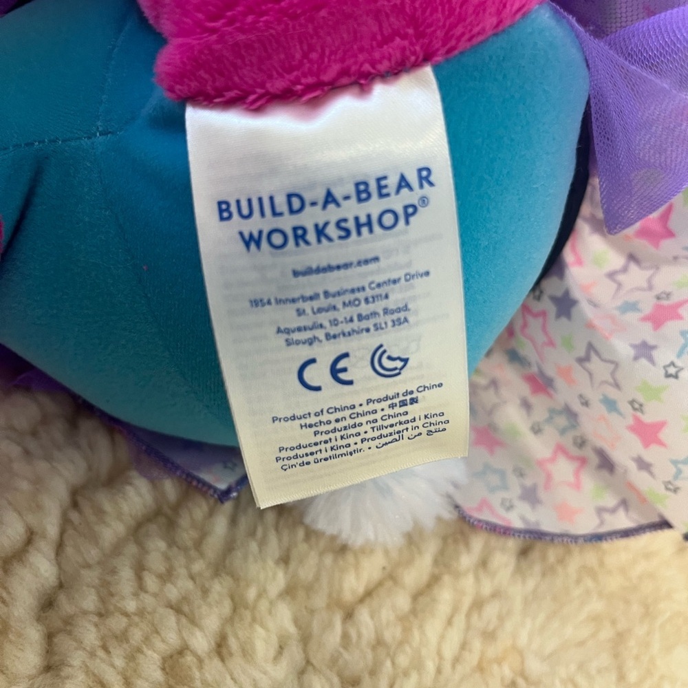 Build A Bear HG Honey Girls Hot Pink Bunny Risa Plush, 18" 2015 Rock Star Doll - Picture 3 of 10
